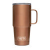 Picture of YETI Rambler 20 oz Travel Mug, Stainless Steel, Vacuum Insulated with Stronghold Lid (Copper Edition)