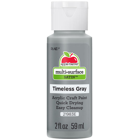 Apple Barrel Multi Surface Acrylic Paint, 2 oz, Timeless Gray 2 Fl Oz