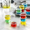 Picture of Pantry Value [100 Sets - 2 oz.] Jello Shot Cups with Lids, Small Plastic Condiment Containers for Sauce, Salad Dressings, Ramekins, & Portion Control