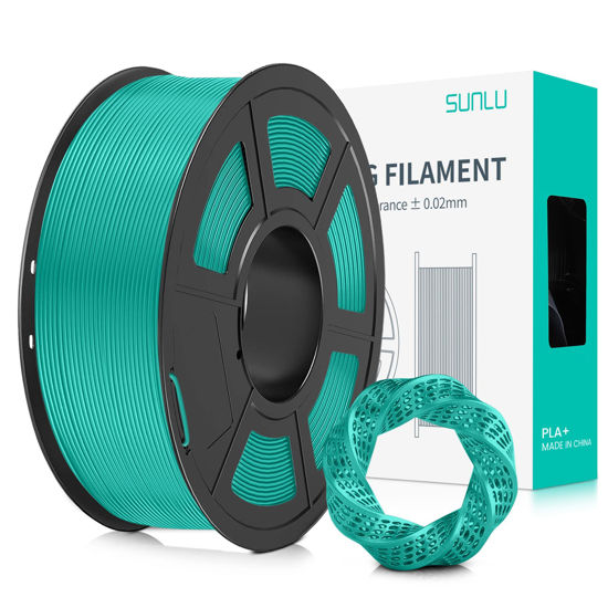 Picture of SUNLU 3D Printer Filament PLA Plus 1.75mm, SUNLU Neatly Wound PLA Filament 1.75mm PRO, PLA+ Filament for Most FDM 3D Printer, Dimensional Accuracy +/- 0.02 mm, 1 kg Spool(2.2lbs), GrassGreen