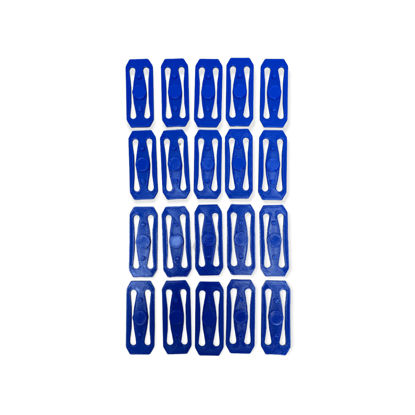 Picture of Hot Wheels Compatible 3d Printed Track Connectors Set of 20 (Blue)