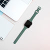 Picture of Acrbiutu Bands Compatible with Apple Watch 38mm 40mm 41mm 42mm 44mm 45mm 49mm, Slim Thin Narrow Replacement Silicone Sport Strap Wristbands for iWatch Series Ultra 8/7/6/5/4/3/2/1 SE Women Men, Pine Green