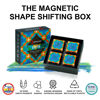 Picture of SHASHIBO Shape Shifting Box - Award-Winning, Patented Fidget Cube w/ 36 Rare Earth Magnets - Transforms Into Over 70 Shapes, Gift Box, Download Fun in Motion Toys Mobile App (Earth, 4 Pack)