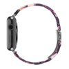 Picture of HOPO Compatible With Apple Watch Band 38mm 40mm 42mm 44mm Thin Light Resin Strap Bracelet With Stainless Steel Buckle Replacement For iWatch Series 8 7 6 5 4 3 2 1 SE (Dazzling Purple/Black,42/44/45/49mm)