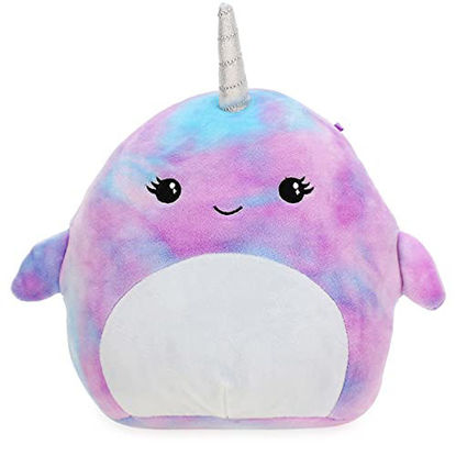 Picture of Squishmallows Official Kellytoy Plush 8 Inch Squishy Soft Plush Toy Animals (Hallie The Narwhal)