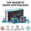 Picture of SHASHIBO Shape Shifting Box Bundle- Award-Winning, Patented Fidget Cube w/ 36 Rare Earth Magnets - Transforms Into Over 70 Shapes - Explore The Earth Moon Connection (Earth - Moon 2 Pack)