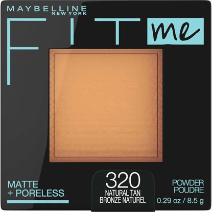 Picture of Maybelline Fit Me Matte + Poreless Pressed Face Powder Makeup & Setting Powder, Natural Tan, 1 Count