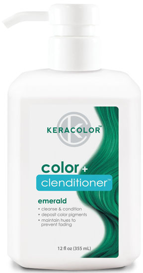 Picture of Keracolor Clenditioner EMERALD Hair Dye - Semi Permanent Hair Color Depositing Conditioner, Cruelty-free, 12 Fl. Oz.