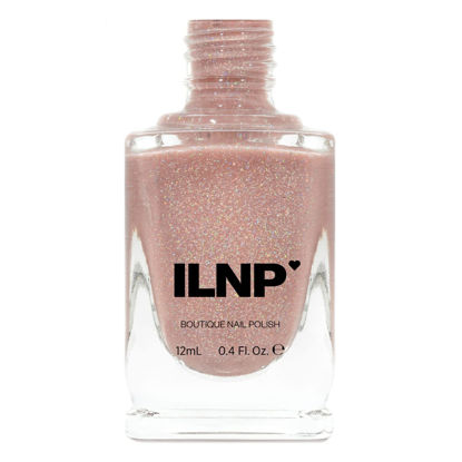Picture of ILNP Sandy Baby - Peach Beige Holographic Sheer Jelly Nail Polish