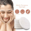 Picture of 50-Count Compressed Facial Sponges, GAINWELL White Cellulose 100% Natural Cosmetic Spa Sponges for Facial Cleansing, Exfoliating Mask, Makeup Removal