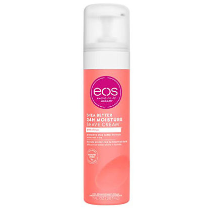 Picture of eos Shea Better Shave Cream for Women- Pink Citrus, 24-Hour Moisture, Made with Natural Shea, Doubles as an In-Shower Lotion, 7 fl oz