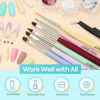 Picture of Modelones Nail Art Brushes Set, Nail Art Design Pen Painting Tools with Nail Extension Gel Brush, Nail Polish Brush, Builder Nail Gel Brush, Nail Art Liner Brush, Nail Carved Brush, and Nail Dotting Pen for Gel Polish Manicure Salon DIY at Home