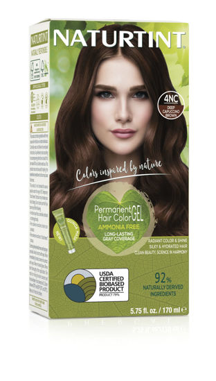 Picture of Naturtint Permanent Hair Color 4NC Deep Cappucino Brown (Pack of 1), Ammonia Free, Vegan, Cruelty Free, up to 100% Gray Coverage, Long Lasting Results