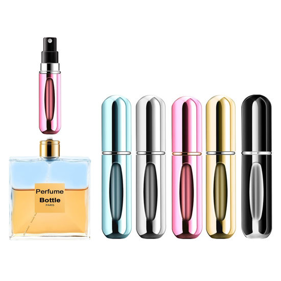 Pink and blue online perfume bottle