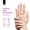 Picture of Beetles Gel Nail Kit Easy Nail Extension Set with Soft Gel Nail Tips Short Oval Almond Nails Tips with 5 In 1 Nail Glue Base Gel Innovative Led Lamp Easy Diy Nails Art Home Gelly Tips Acrylic Nail Kit