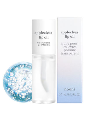 Picture of NOONI Korean Lip Oil - Appleclear | with Apple Seed Oil, Jojoba Seed Oil, Lip Stain, Moisturizing, Hydrating, and Softening Dry Lips, 0.12 Fl Oz (Crystal Clear)