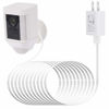 Picture of ALERTCAM Power Adapter for Ring Spotlight Cam Battery, with 25Ft/7.5m Weatherproof Outdoor Cable to Continuously Charge Your Home Security Camera, No Need to Change The Batteries(White)