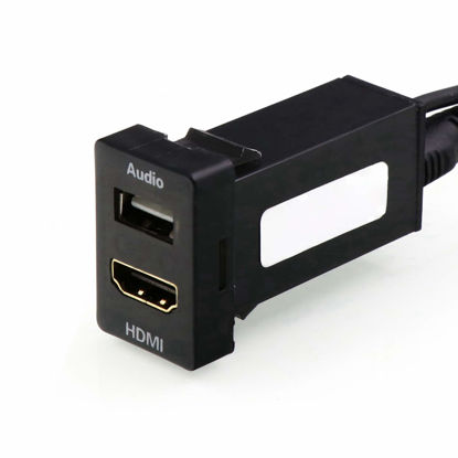 Picture of HDMI Socket Mount Cable +USB Audio Input Audio Relay Use for Toyota