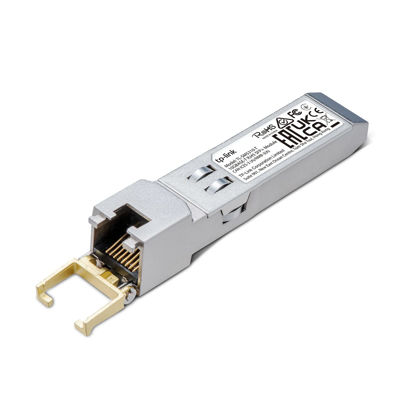 Picture of TP-Link TL-SM5310-T | 10GBase-T RJ45 SFP+ Module | 10G Copper SFP+ Transceiver | SFP+ to Ethernet | Plug and Play | Hot Pluggable | Up to 30m distance| | Durable Metal Casing | Versatile Compatibility