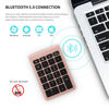 Picture of Gugxiom Bluetooth Number Pad,Bluetooth 5.0 Wireless Number Pad with Shortcut Keys,22 Keys Portable Financial Accounting Extensions 10 Keys for Laptop Desktop, PC, Pad,Notebook (Gold)