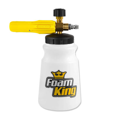 Picture of Foam King™ Foam Cannon Sprayer - Car Wash Cleaning for Gas & Electric Pressure Washers - Wide Neck, Wide Base, Heavy Duty - Professional Car Detailing Snow Foam Blaster