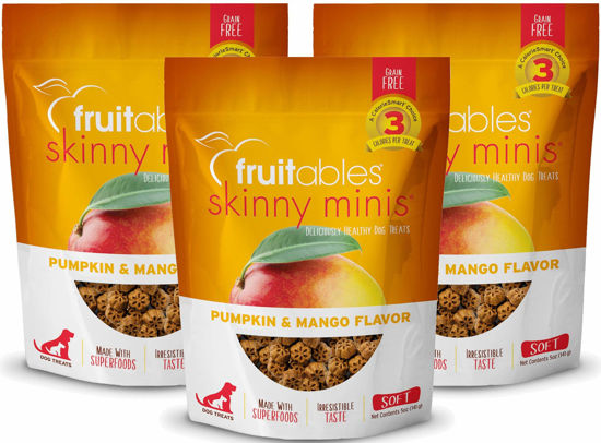 Picture of Fruitables Pumpkin & Mango Skinny Mini Dog Treats 5-Ounce by Fruitables