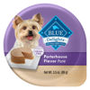 Picture of Blue Buffalo Delights Natural Adult Small Breed Wet Dog Food Cups, Pate Style, Porterhouse Flavor in Savory Juice 3.5-oz (Pack of 12)