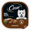 Picture of CESAR Soft Wet Dog Food Classic Loaf in Sauce Duck Recipe, (24) 3.5 oz. Easy Peel Trays