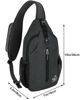 Picture of WATERFLY Crossbody Sling Backpack Sling Bag Travel Hiking Chest Bag Daypack