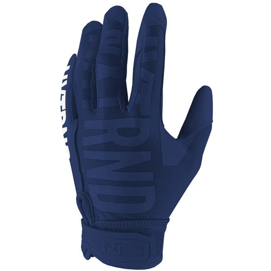 Picture of Nxtrnd G1 Pro Football Gloves, Men's & Youth Boys Sticky Receiver Gloves (Navy Blue, Large)