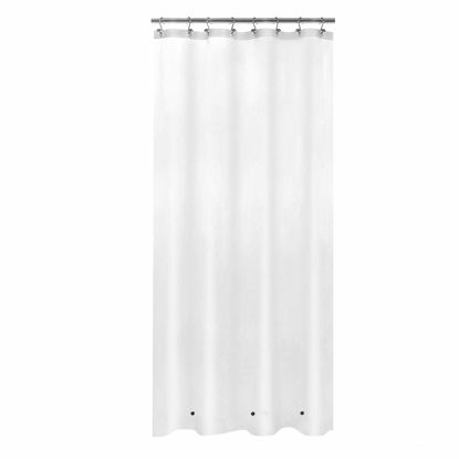 Picture of Mrs Awesome Stall Shower Curtain Liner with 3 Magnets 48 x 72 inch, Frosted PEVA 8G Thick & Heavy Duty, Waterproof, 48x72, Frost