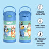 Picture of THERMOS FUNTAINER 12 Ounce Stainless Steel Vacuum Insulated Kids Straw Bottle, Bluey