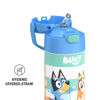 Picture of THERMOS FUNTAINER 12 Ounce Stainless Steel Vacuum Insulated Kids Straw Bottle, Bluey