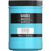 Picture of Liquitex BASICS Acrylic Paint, 946ml (32-oz) Jar, Light Blue Permanent, 1 Quarts (Pack of 1)