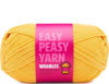 Picture of The Woobles Easy Peasy Yarn, Crochet & Knitting Yarn for Beginners with Easy-to-See Stitches - Yarn for Crocheting - Worsted Medium #4 Yarn - Cotton-Nylon Blend