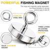 Picture of DIYMAG Super Strong Neodymium Fishing Magents,700LBS(317KG) Pulling Force Rare Earth Magnet with Countersunk Hole Eyebolt Diameter 2.95INCH(75mm) for Retrieving in River an Magnetic Fishing