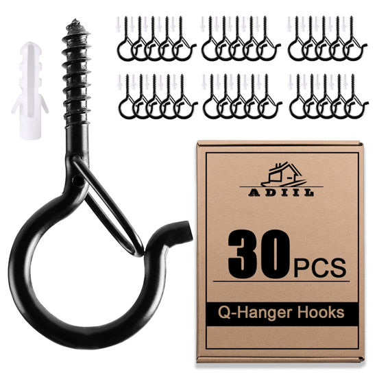 GetUSCart- ADIIL 30 PCS Q Hanger Hooks with Safety Buckle