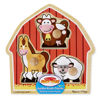 Picture of Melissa & Doug Barnyard Animals Jumbo Knob Wooden Puzzle - Horse, Cow, and Sheep