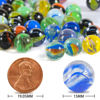 Picture of POPLAY 60PCS Colorful Glass Marbles,9/16 inch Marbles Bulk for Kids Marble Games,DIY and Home Decoration