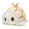 Picture of TeeTurtle - The Original Reversible Turtle Plushie - Floral Sun + Moon - Cute Sensory Fidget Stuffed Animals That Show Your Mood