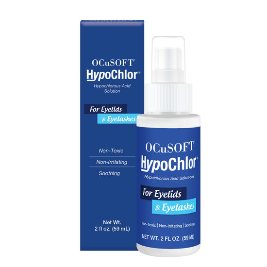 Picture of OCuSOFT HypoChlor Spray - Non-Irritating Hypochlorous Acid Spray & Eyelid Cleanser Solution to Remove Oil & Debris- 2 fl oz