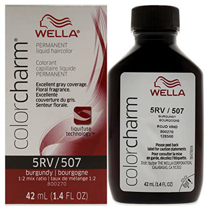 Picture of WELLA Color Charm Permanent Liquid Hair Color for Gray Coverage, 5RV Burgundy