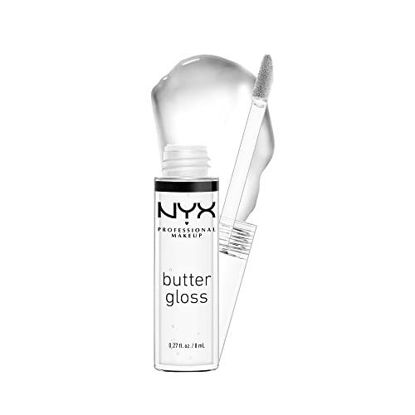 Picture of NYX PROFESSIONAL MAKEUP Butter Gloss, Non-Sticky Lip Gloss - Sugar Glass (Clear)