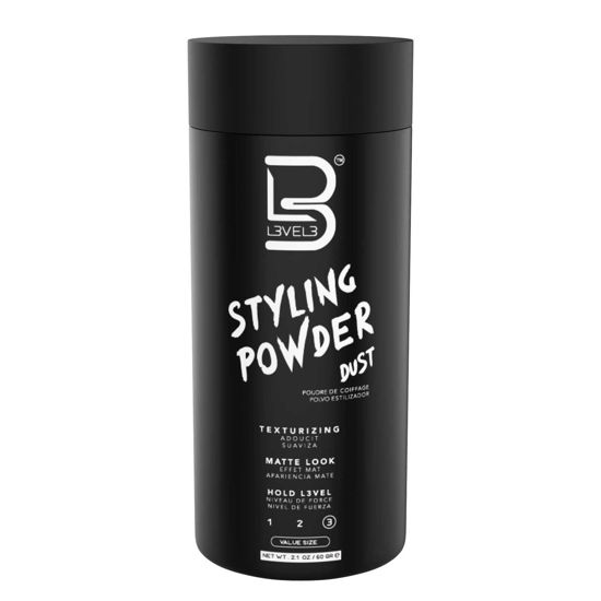 Picture of L3 Level 3 Styling Powder - Natural Look Mens Powder - Easy to Apply with No Oil or Greasy Residue (Large - 60 Grams)