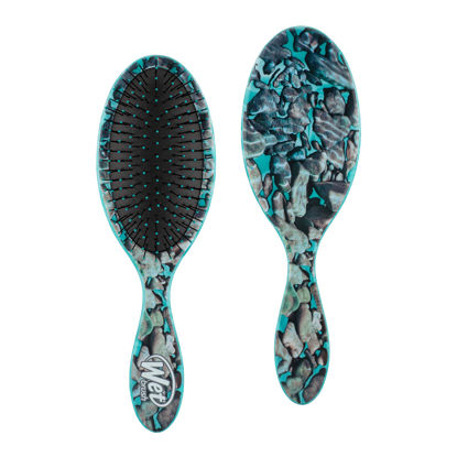 Picture of Wet Brush Original Detangling Brush, Turquoise (Techno Stone) - Detangler Brush with Soft & Flexible Bristles - Detangling Brush for Curly Hair - Tangle-Free Brush for Straight, Thick, & Wavy Hair