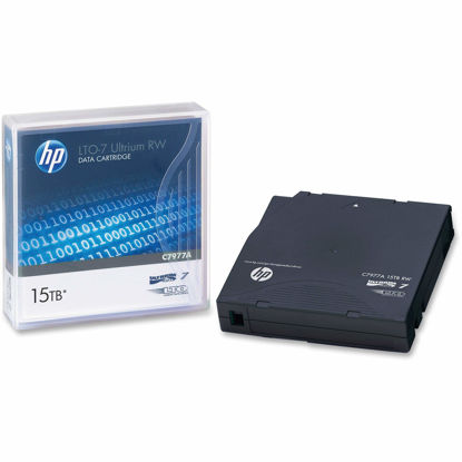 Picture of HP C7977A 1/2-Inch Ultrium LTO-7 Cartridge, 2,200 ft, 15 TB Native/6TB Compressed Capacity