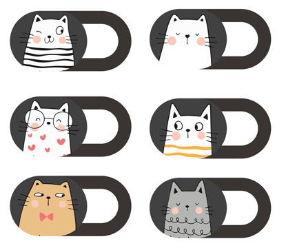 Picture of MESMOS Webcam Cover Slide, Cat Lovers Gifts for Women, Cat Gifts for Cat Lovers, Cat Lover Gifts, Cat Things, Cat Mom Gifts for Women, Cat Themed Gifts, Laptop Camera Cover Slide Cute, Cute Cat Stuff