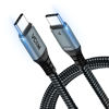 Picture of VCOM USB 4 Cable for Thunderbolt 4 Cable 4 FT, 100W Cable with 40Gbps Data and 8K@30Hz 5K@60Hz or Dual 4K Video,Compatible with Thunderbolt 3/4 Cable and USB-C,for MacBooks,Hub, Docking, and More