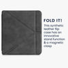 Picture of kwmobile Origami Case Compatible with Kobo Libra 2 Case - Slim PU Leather Cover with Stand - Anthracite