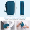 Picture of FYY Electronic Organizer, Travel Cable Organizer Bag Pouch Electronic Accessories Carry Case Portable Waterproof Double Layers All-in-One Storage Bag for Cable, Cord, Charger, Phone, Earphone Green